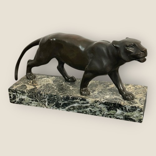 Bronze figur panther - figur, mit