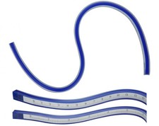 Donau Elektronik Kurvenlineal flexibel, flexibles Lineal 600mm