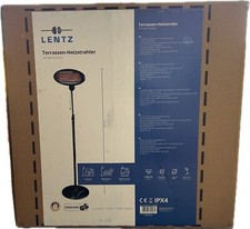 Lentz Terrassen Innenraum TURBO Heizstrahler Standfuß bis 2m 650W/1300W/2000W