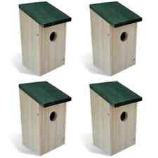 4PCS Holz Vogelfutterhaus