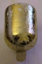 Teelichtaufsatz Glas Gold 11 cm Glasaufsatz für Kerzenleuchter Kerzenständer TOP