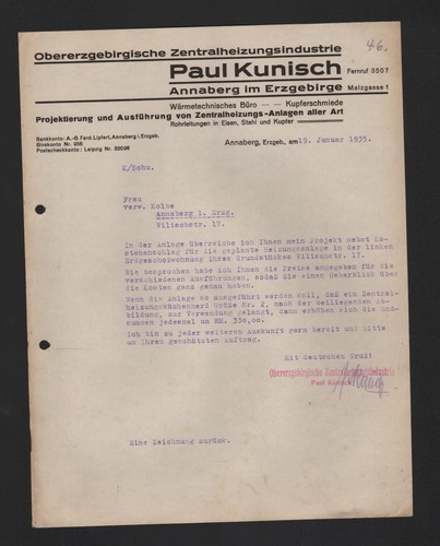 Annaberg brief 1935 paul - 1935,,