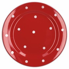 Essteller flach emily 27cm - flach, rot