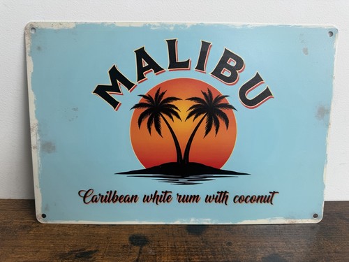 Blechschild malibu werbeschild - malibu,