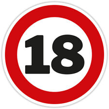 Blechschild  18. Geburtstag