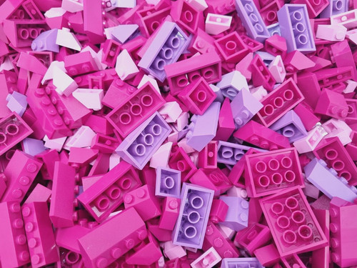 Lego dachsteine pink 100 basic - 100,