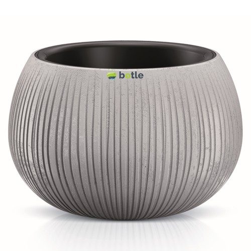 Blumentopf betonimitation mit - betonimitation,