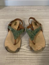 Baldinini Trend Zehentrenner, Gr. 39, Farbe: Braun grün