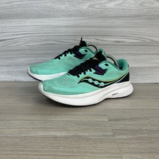 Saucony Ride 15 Laufschuhe Größe 8,5 Laufschuhe Fitnessstudio grün weiß