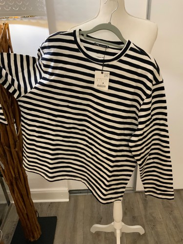 Zara sweat shirt schwarz weiß - sweat,