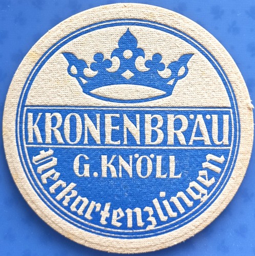 Alter bierdeckel kronenbräu - alter,