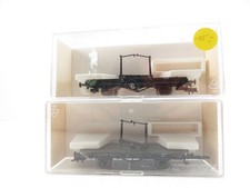 (GAU93) Fleischmann 5220 2er-Set Drehschemelwagen DB, DC, H0, OVP