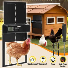 Automatische Hühnerklappe Elektrische Hühnerstalltür Batterie Aluminum Hühnertür