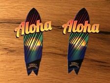 2x Aloha Surf Board Aufkleber