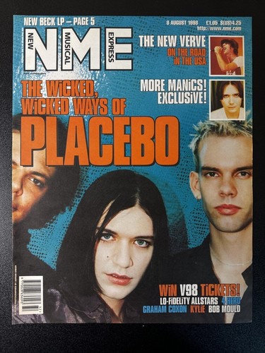 Placebo nme cover page - placebo, 1998