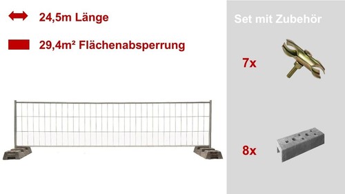 Bauzäune m 7x - ,