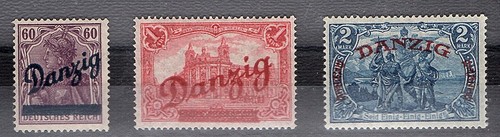 Danzig 47 49 großer - mi.-nr., 47-49