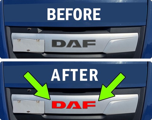 Daf 106 front cab aufkleber - front,