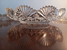 7 Kristallglas Teller Stern