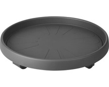 Blumentopf Untersetzer mit Rollen Elho Kunststoff Ø 35 cm H 5,1 cm anthrazit