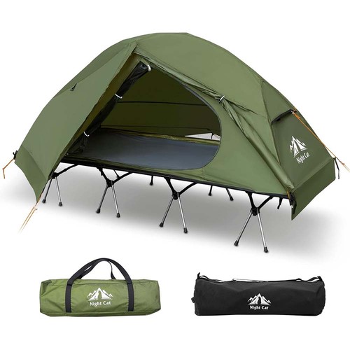Campingbett mit zelt - zelt, erhöhtes