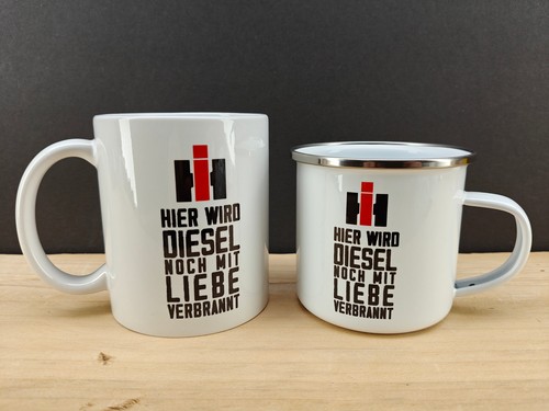 Tasse emaille oldtimer - tasse,