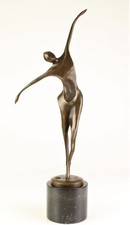 BRONZE STATUE TÄNZER MANN