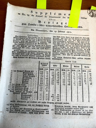 1812 zeitung hamburg - 1812, b29