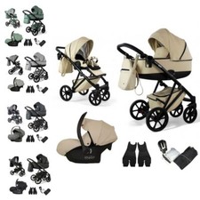 EVO Kinderwagen 2in1/3in1/4in1 Öko-Leder /Autositz I-Size