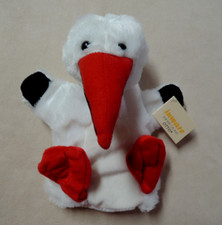 1 Handpuppen Storch  Plüsch Kinder Kuscheltier Tiere Plüschtier Rollenspiele (2)