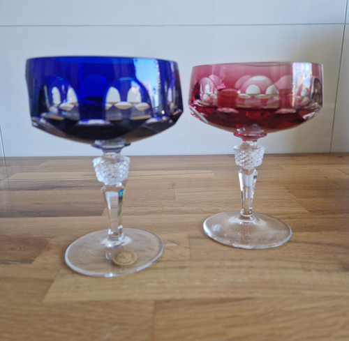 Vintage sektschalen - vintage,