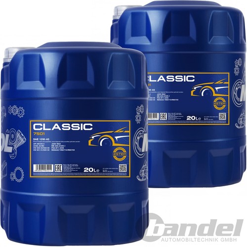 2x20l mannol classic 10w40 - classic,