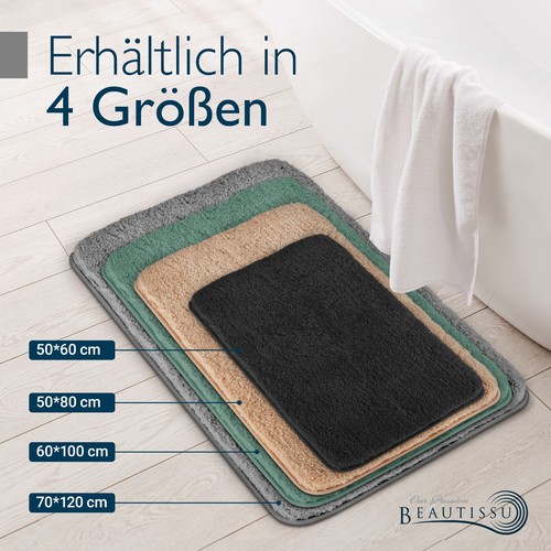 Badematte badvorleger hochflor - badematte,