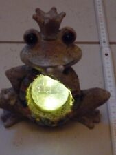 Dekofigur Froschkönig mit Beleuchtung
