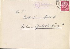 (964) Umschlag Landpoststempel