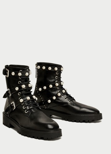 Zara lederboots echtleder - zara,