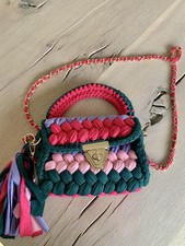 Häkeltasche Handarbeit Handtasche Crossbody Ibiza NEU