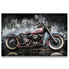 Leinwand Bild Motorrad