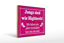 Holzschild Spruch 40x30 cm