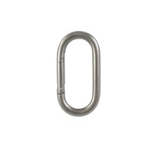 Karabinerhaken Oval, Edelstahl A4 AISI316 Rostfrei Hochwertiger Sicherheitshaken