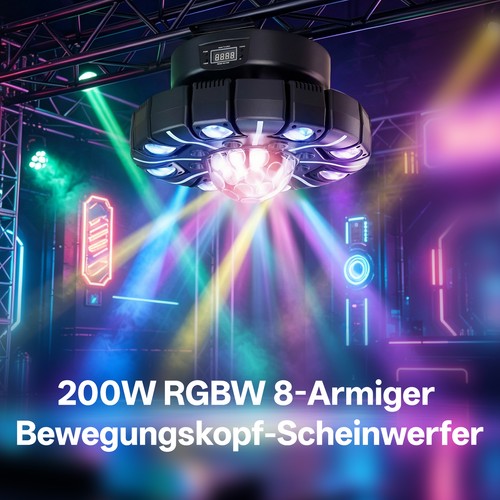 200w 8arms rgbw - rgbw, head
