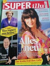 Super Illu - Magazin (M. Ahrens, P. Steinbrück, G. Gysi, A. Merkel, M. Douglas)