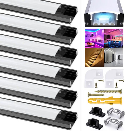 Schwarz led streifen profil - streifen, profil,