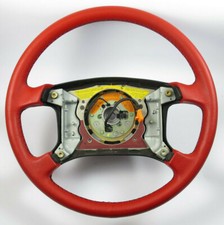 original BMW 7er E32 5er E34 M5 E24 628CSi Leder Airbag Lenkrad rot