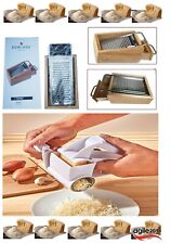 Käsereibe PARMO Hobel Parmesankäse mit Käsefach Holz u. Edelstahl Küche Haushalt