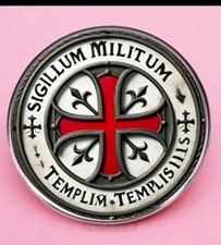Pin Kreuz Tempelritter Tempelkreuz Sigillum Militum Tempel Orden Anstecker