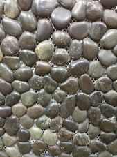 Restposten 18 qm Flusskiesel Sasso Bombato Nero 30x30 cm Nr. 321