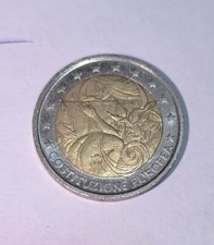 2 Euro, Münze, Costituzione Europea 2005, €, Italien