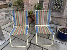 Vintage Camping Angelstühle