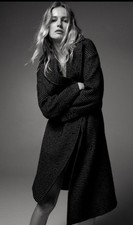 Damen Oversized Mantel Braun